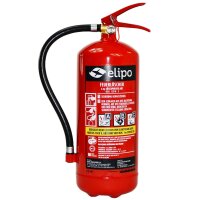 Feuerlöscher Pulver ABC 6KG Pulverlöscher mit Manometer GP-6x