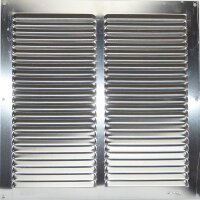 ALU Wetterschutzgitter Lüftungsgitter 30 x 30 cm mit...