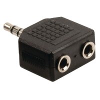 Audio Adapter Splitter 3,5mm Klinken Stecker auf 2x...