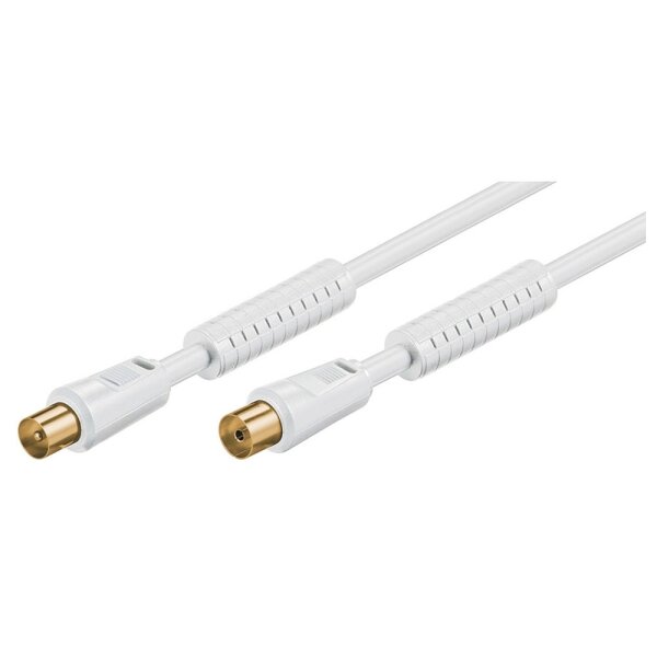 TV Anschlusskabel Antennenkabel Koax-Stecker - Koax-Kupplung 10 m