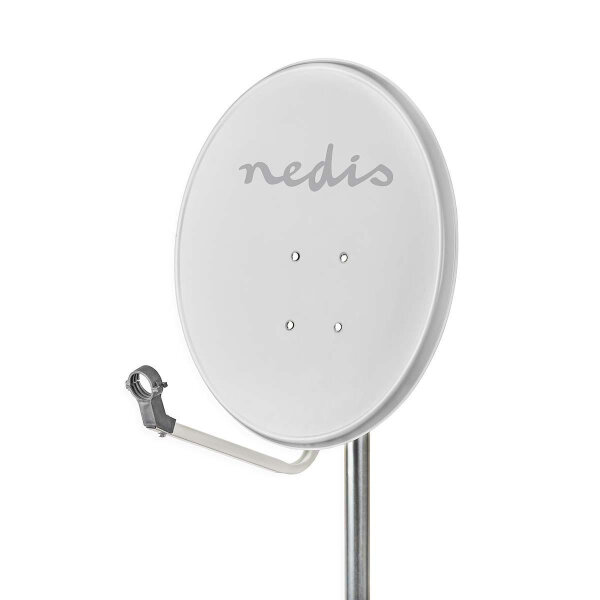 SAT-Antenne 80cm Grau SAT-Schüssel Satelliten Antenne Versatzwinkel 28° HDTV