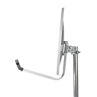 SAT-Antenne 80cm Grau SAT-Schüssel Satelliten Antenne Versatzwinkel 28° HDTV