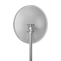 SAT-Antenne 80cm Grau SAT-Schüssel Satelliten Antenne Versatzwinkel 28° HDTV