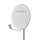 SAT-Antenne 80cm Grau SAT-Schüssel Satelliten Antenne Versatzwinkel 28° HDTV