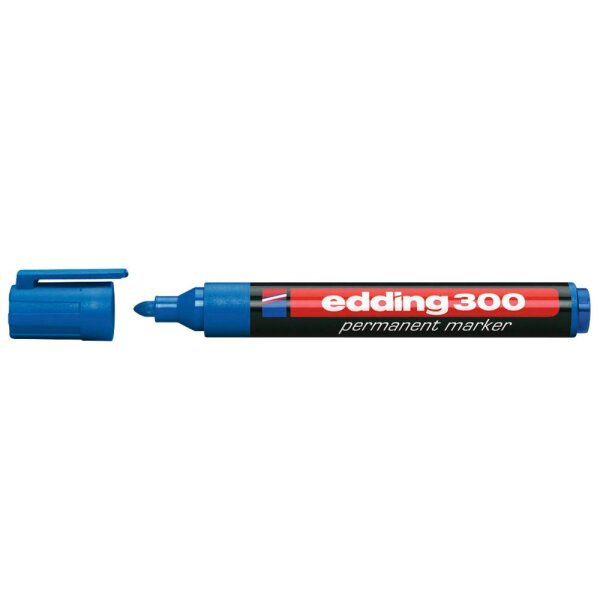 Edding 300 Permanentmarker blau 1,5 - 3 mm