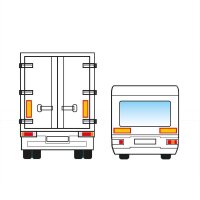 2x Warntafel Aufkleber ECE 70 R70 für Wohnmobil...