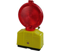 Baustellen Warnleuchte Rot Lampe für Schrankenzaun...