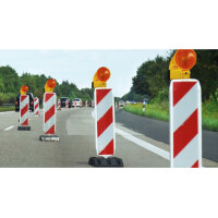 Baustellen Warnleuchte Rot Lampe für Schrankenzaun...