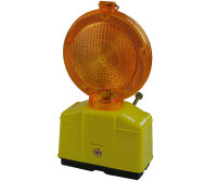 Baustellen Warnleuchte Gelb Lampe für Schrankenzaun...