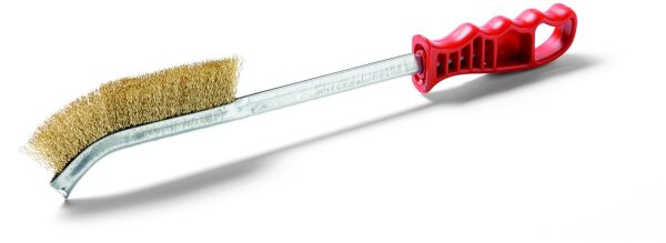Spezialdrahtbürste Messingbürste mit Kunststoffstiel 30mm Besatz