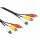 3m Cinch Kabel AV Audio Video Kabel 3x Cinch Stecker - 3x Cinch Stecker