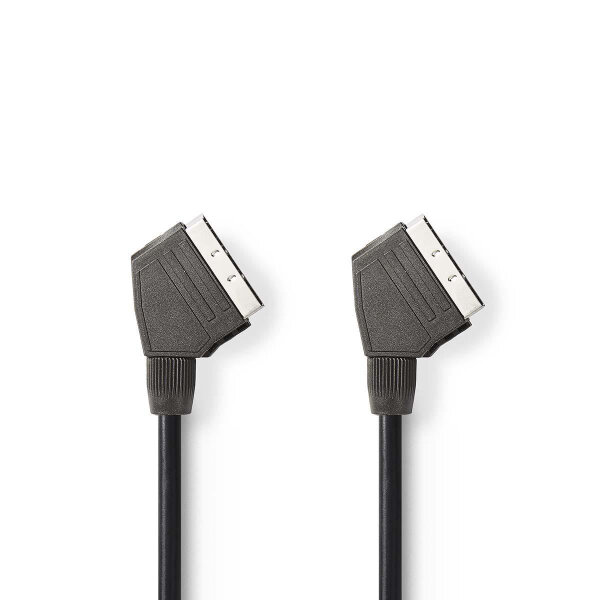 Scart Kabel 2m Audio Video AV Scartstecker auf Scartstecker 21-polig