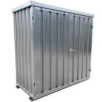 1m Baucontainer mit Doppelflügeltür,...