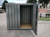 1m Baucontainer mit Doppelflügeltür,...