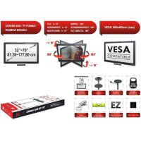 TV Deckenhalterung für 37-70 Zoll Fernseher Halterung 180° Drehbar