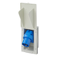 CEE-Einspeisestecker Einbau rechteckig