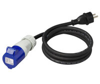 CEE Stecker Adapterkabel 150cm 3x2,5mm² von Schuko...