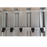 Container Kleiderhakenleiste - Geräteleiste 5x Haken...