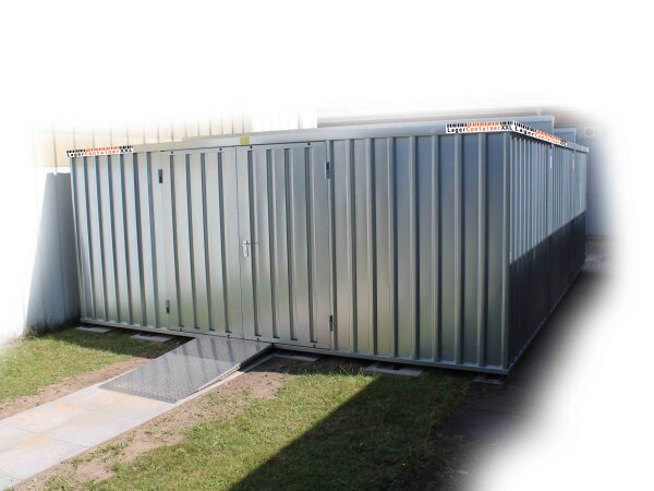 Leichtbauhalle - Lagerhalle mit Einflügeltür (BxLxH) 6560 x 5100 x 2315