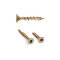 100x Spanplattenschrauben 6x120mm gelb verzinkt +...