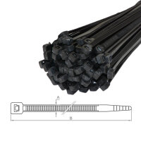 100x Kabelbinder 3,6 x 370 schwarz