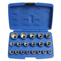 Multi-Fit-Steckschlüsselsatz 19-tlg.