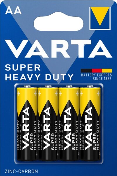 Batterie AA 1,5V Varta Superlife Zinc Carbon R6 Mignon 4 Stück