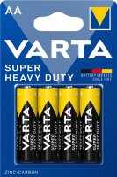 Batterie AA 1,5V Varta Superlife Zinc Carbon R6 Mignon 4...