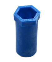 Baustopfen 1/2 " Zoll Abdruckstopfen Blindstopfen Prüfstopfen Halb Blau