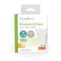 Dimmbare LED-Lampe GU10 4,9 W 345 lm Energiesparlampe Ersatzlampe Sparlampe