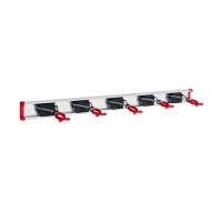 5x Gerätehalter und Endkappen auf 0,75 m...
