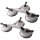 2x Glas Scheiben Saugheber Aluminium Glassauger Gummisauger mit 3 Saugnapfhalter
