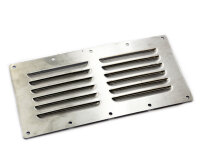 Lüftungsgitter Kiemenbleche 230x115x0,8 Edelstahl...