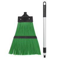 Besen Kehrbesen Gartenbesen Straßenbesen Nylon mit Aluminium Teleskopstiel