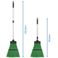 Besen Kehrbesen Gartenbesen Straßenbesen Nylon mit Aluminium Teleskopstiel