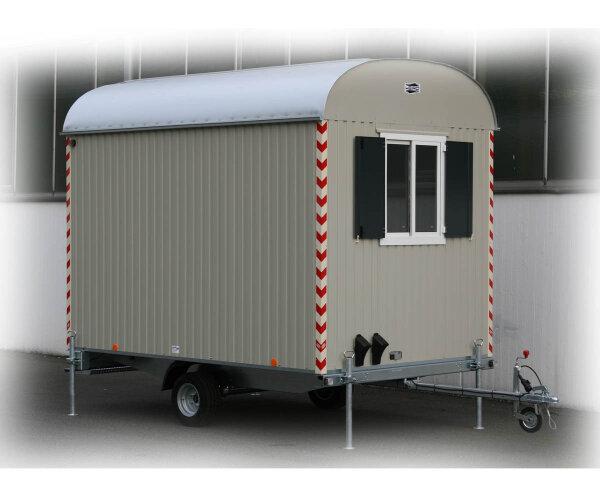 Bauwagen 80km/h mit Einrichtung 320cm/220cm/230cm -PKW Kupplung-
