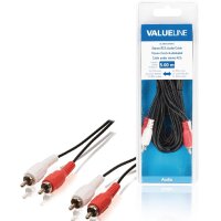 5m Audio Kabel Cinchkabel 2x Cinch RCA Stecker auf 2x...