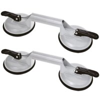 2x Glas Scheiben Saugheber Aluminium Glassauger...