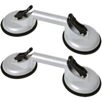 2x Glas Scheiben Saugheber Aluminium Glassauger...