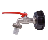 Auslaufhahn Kugelhahn 3/4" inkl. Adapter für...