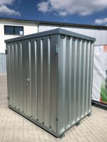 1,5m Materialcontainer-Baucontainer mit Doppelflügeltür und Staplerführung 2,10 x 1,50 x 2,10m