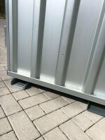 1,5m Materialcontainer-Baucontainer mit Doppelflügeltür und Staplerführung 2,10 x 1,50 x 2,10m