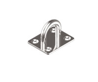 Augplatte Mastplatte Decksplatte Zurröse 35x40mm...