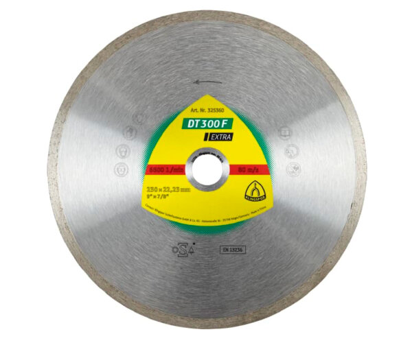 Diamanttrennscheibe DT300F 125x1,6x22,23mm Fliesen Kacheln