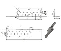 Sparrenpfettenanker Sparrenanker rechts 32x210x2,0mm