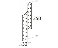 Sparrenpfettenanker Sparrenanker links 32x250x2,0mm