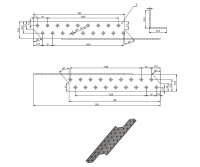 Sparrenpfettenanker Sparrenanker links 32x250x2,0mm