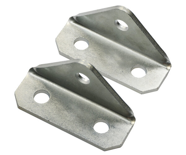 2x Achsstoßdämpferhalter Stoßdämpferhalter abgewinkelt 90° 100x40x50 mm