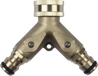 Y-Verteilerstück Innengewinde 3/4" aus Messing...