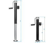Abstellstütze Stützfuss Stütze ausdrehbar 57-95cm max. 1000kg